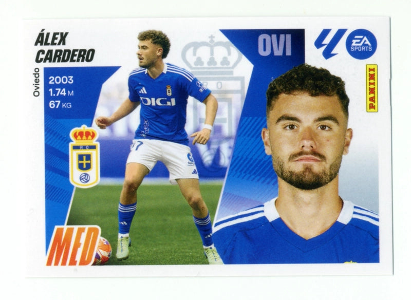 Álex Cardero - Real Oviedo - Panini Liga Este  - 2025 - 2026 - #16A - Básico
