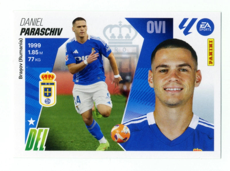 Paraschiv - Real Oviedo - Panini Liga Este  - 2025 - 2026 - #019 - Básico