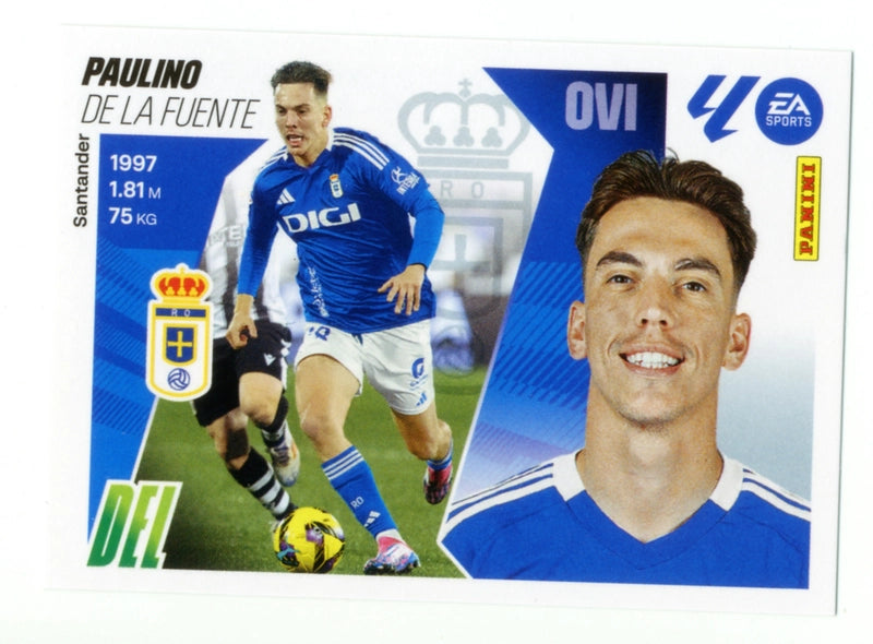 Paulino - Real Oviedo - Panini Liga Este  - 2025 - 2026 - #020 - Básico