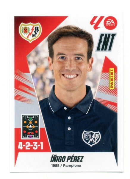 Entrenador - Íñigo Pérez - Rayo Vallecano - Panini Liga Este  - 2025 - 2026 - #002 - Básico