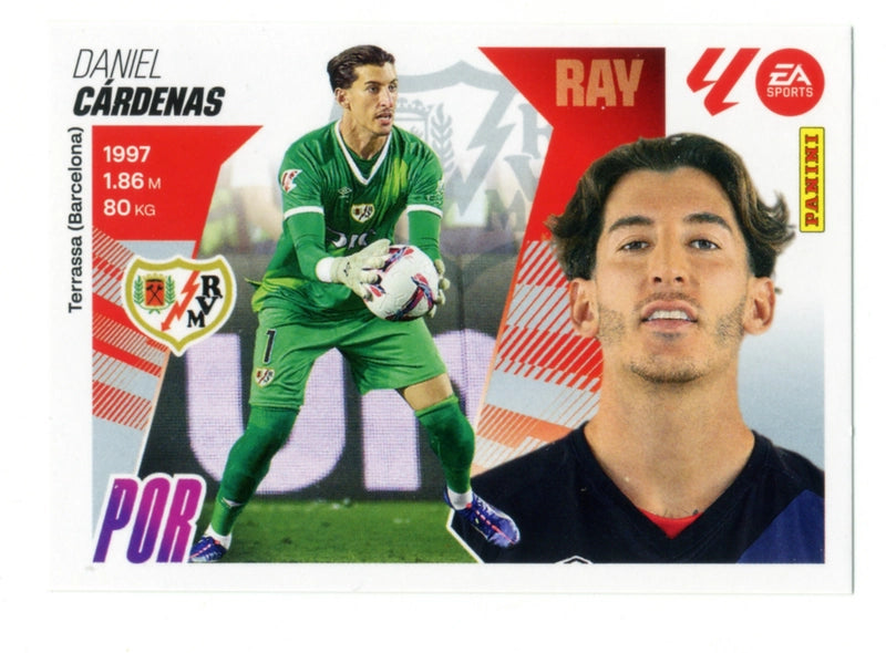 Cárdenas - Rayo Vallecano - Panini Liga Este  - 2025 - 2026 - #004 - Básico