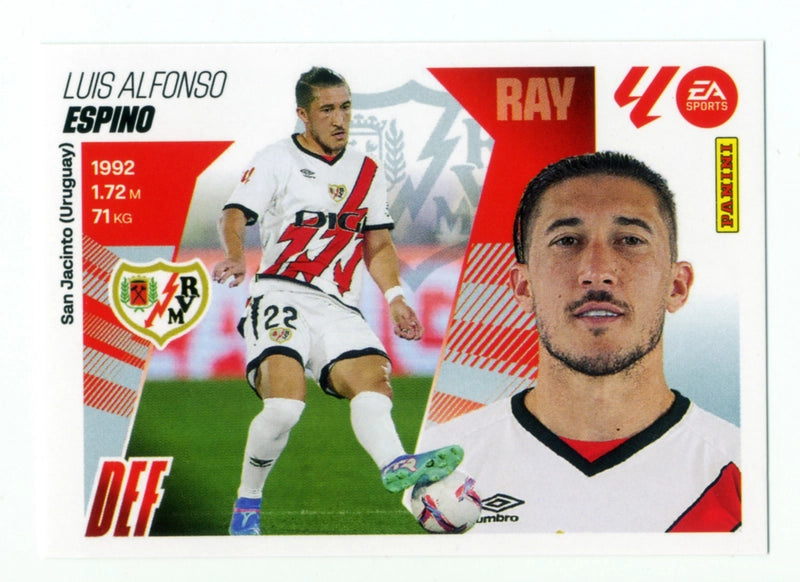 Espino - Rayo Vallecano - Panini Liga Este  - 2025 - 2026 - #009 - Básico
