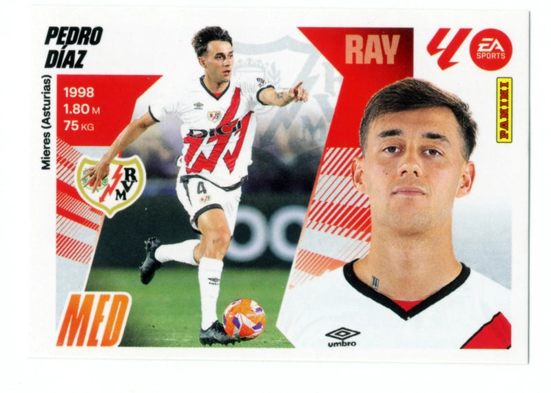 Pedro Díaz - Rayo Vallecano - Panini Liga Este  - 2025 - 2026 - #013 - Básico