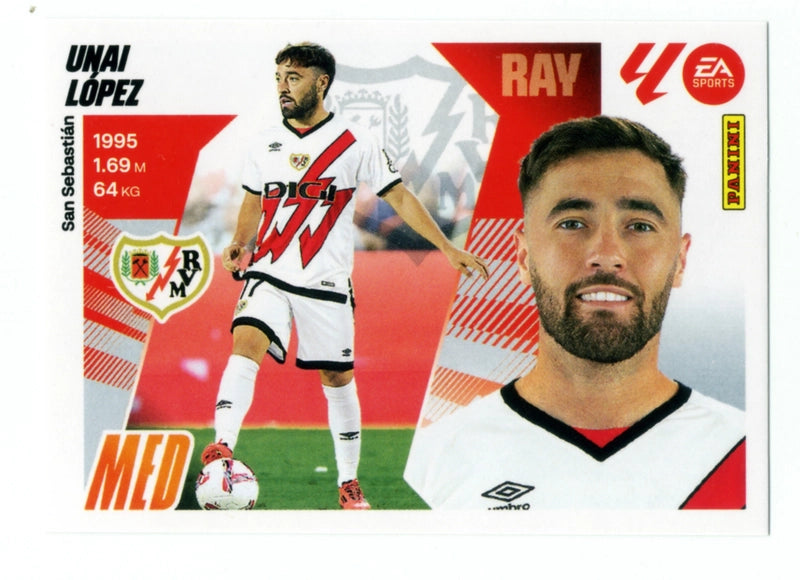 Unai López - Rayo Vallecano - Panini Liga Este  - 2025 - 2026 - #016 - Básico