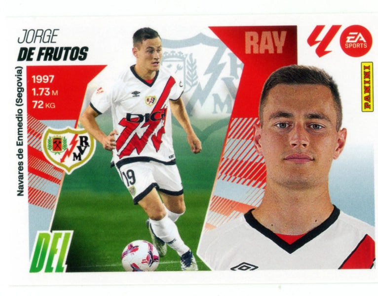De Frutos - Rayo Vallecano - Panini Liga Este  - 2025 - 2026 - #018 - Básico