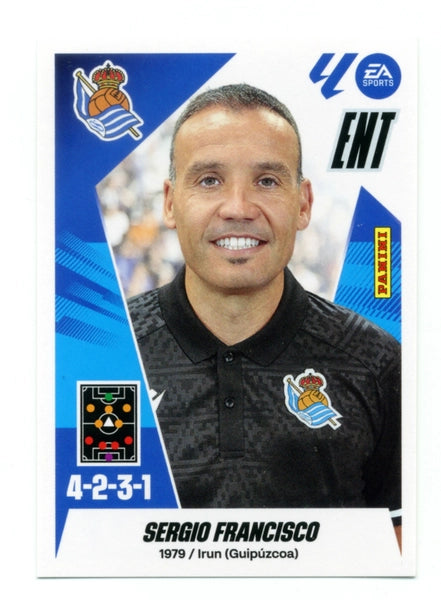 Entrenador - Sergio Francisco - Real Sociedad - Panini Liga Este  - 2025 - 2026 - #002 - Básico
