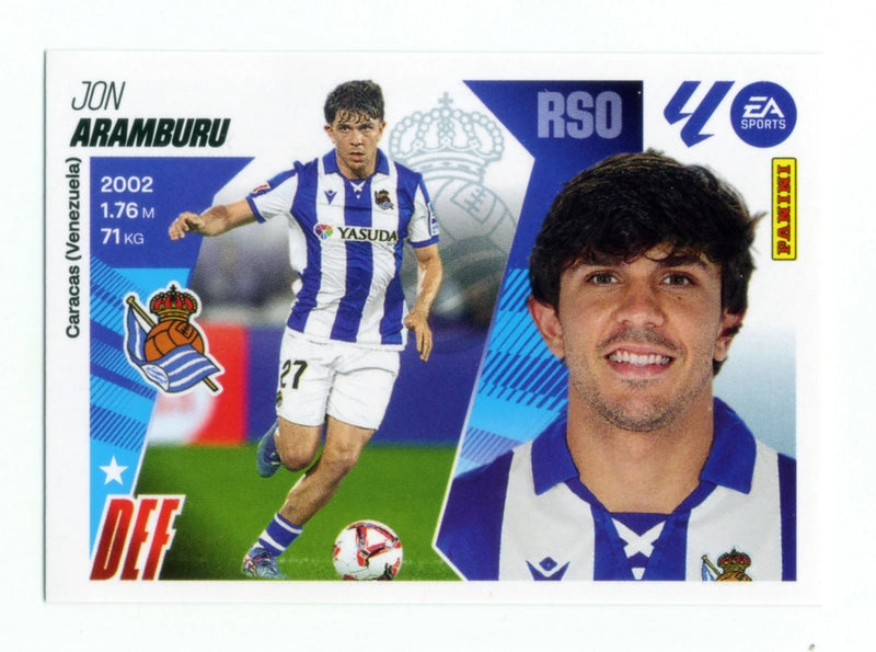 Aramburu - Real Sociedad - Panini Liga Este  - 2025 - 2026 - #05A - Básico