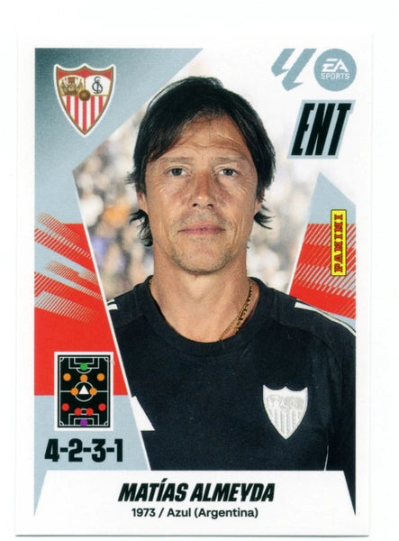 Entrenador - Matías Almeyda - Sevilla FC - Panini Liga Este - 2025 - 2026 - #002 - Básico