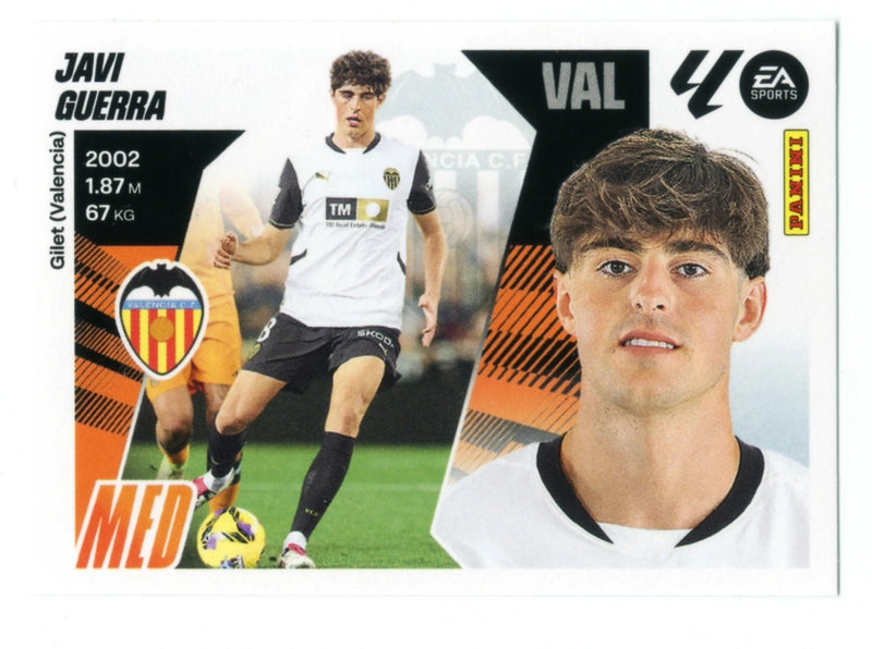 Javi Guerra - Valencia CF - Panini Liga Este - 2025 - 2026 - #015 - Básico