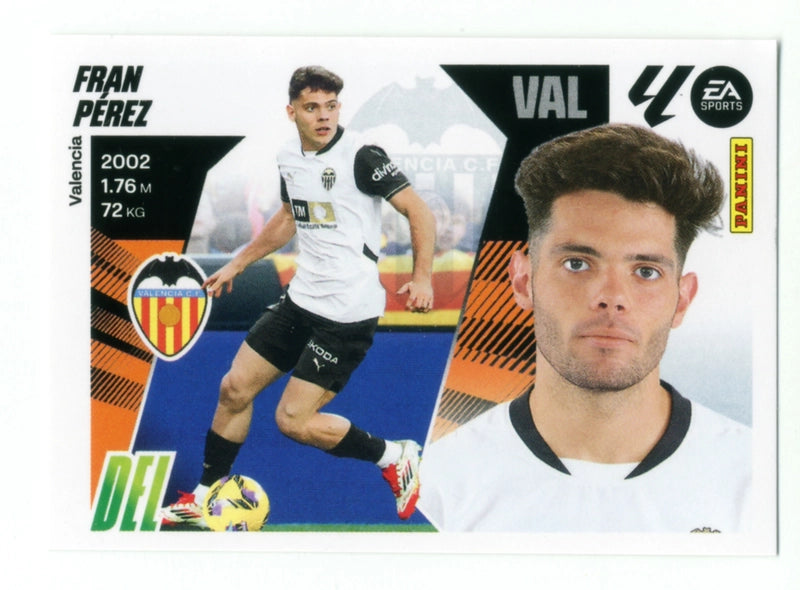 Fran Pérez - Valencia CF - Panini Liga Este - 2025 - 2026 - #018 - Básico
