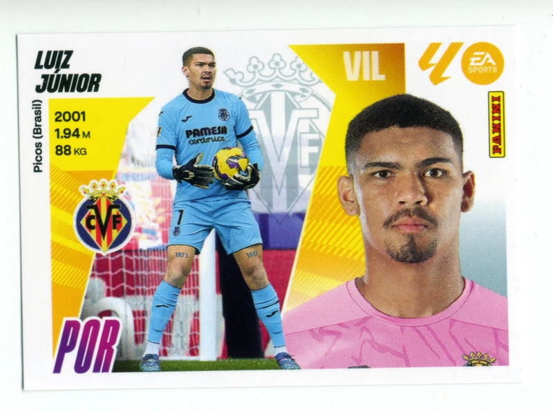 Luiz Júnior - Villarreal CF - Panini Liga Este - 2025 - 2026 - #003 - Básico