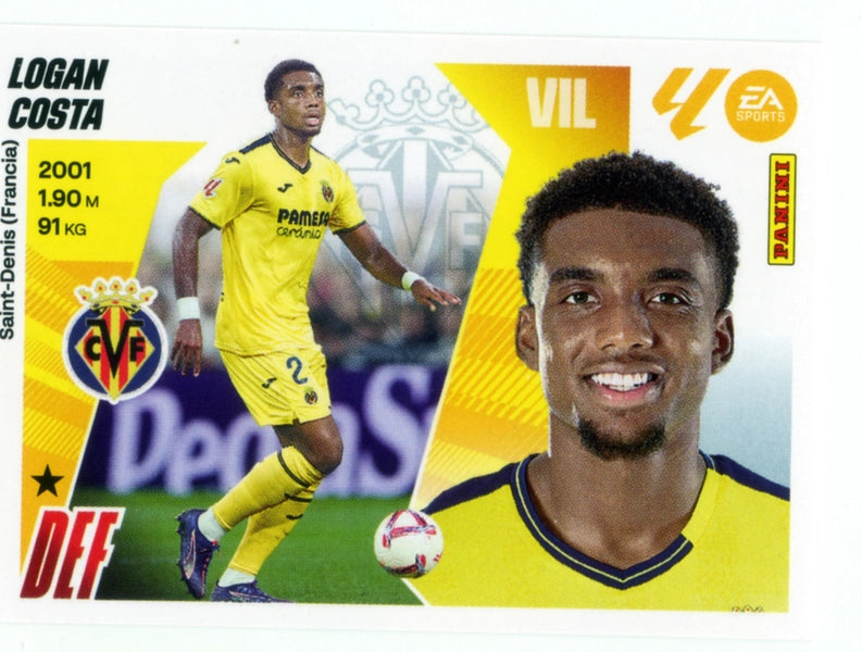 Logan Costa - Villarreal CF - Panini Liga Este - 2025 - 2026 - #007 - Básico