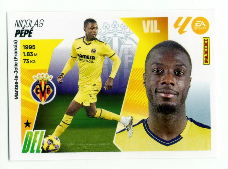 Pépé - Villarreal CF - Panini Liga Este - 2025 - 2026 - #017 - Básico