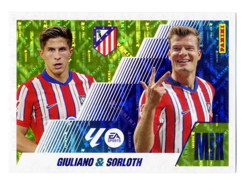 Giuliano / Sørloth - Atlético de Madrid - Panini Liga Este  - 2025 - 2026 - #009 - Mix