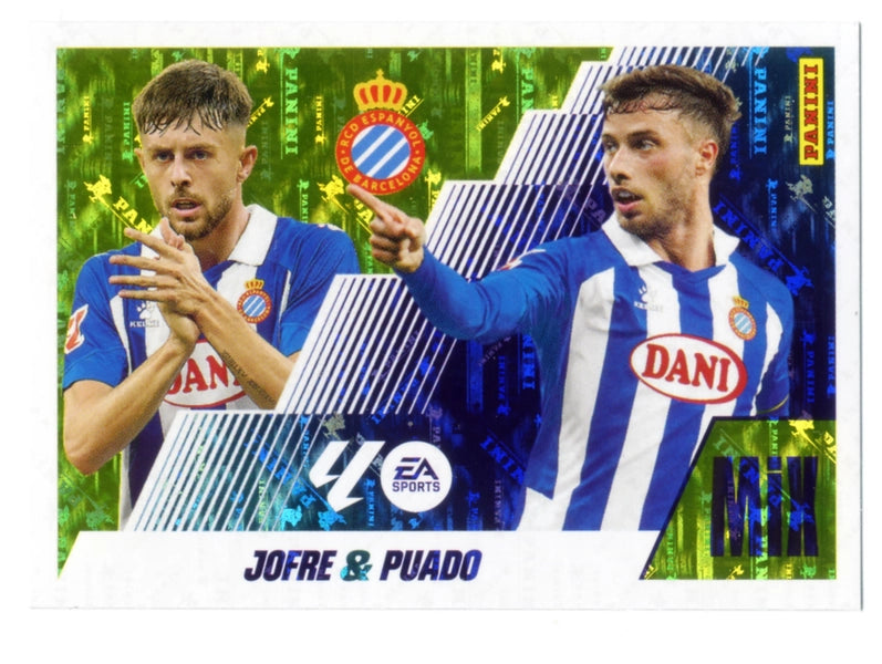 Jofre / Puado - RCD Espanyol - Panini Liga Este  - 2025 - 2026 - #016 - Mix