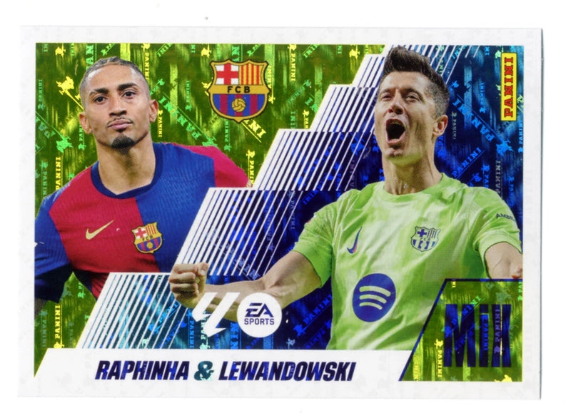 Raphinha / Lewandowski - FC Barcelona - Panini Liga Este  - 2025 - 2026 - #021 - Mix