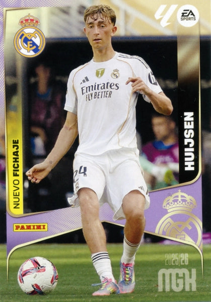 Huijsen  -  Real Madrid - Panini Megacracks - 2025-2026 - #442 - Nuevos Fichajes