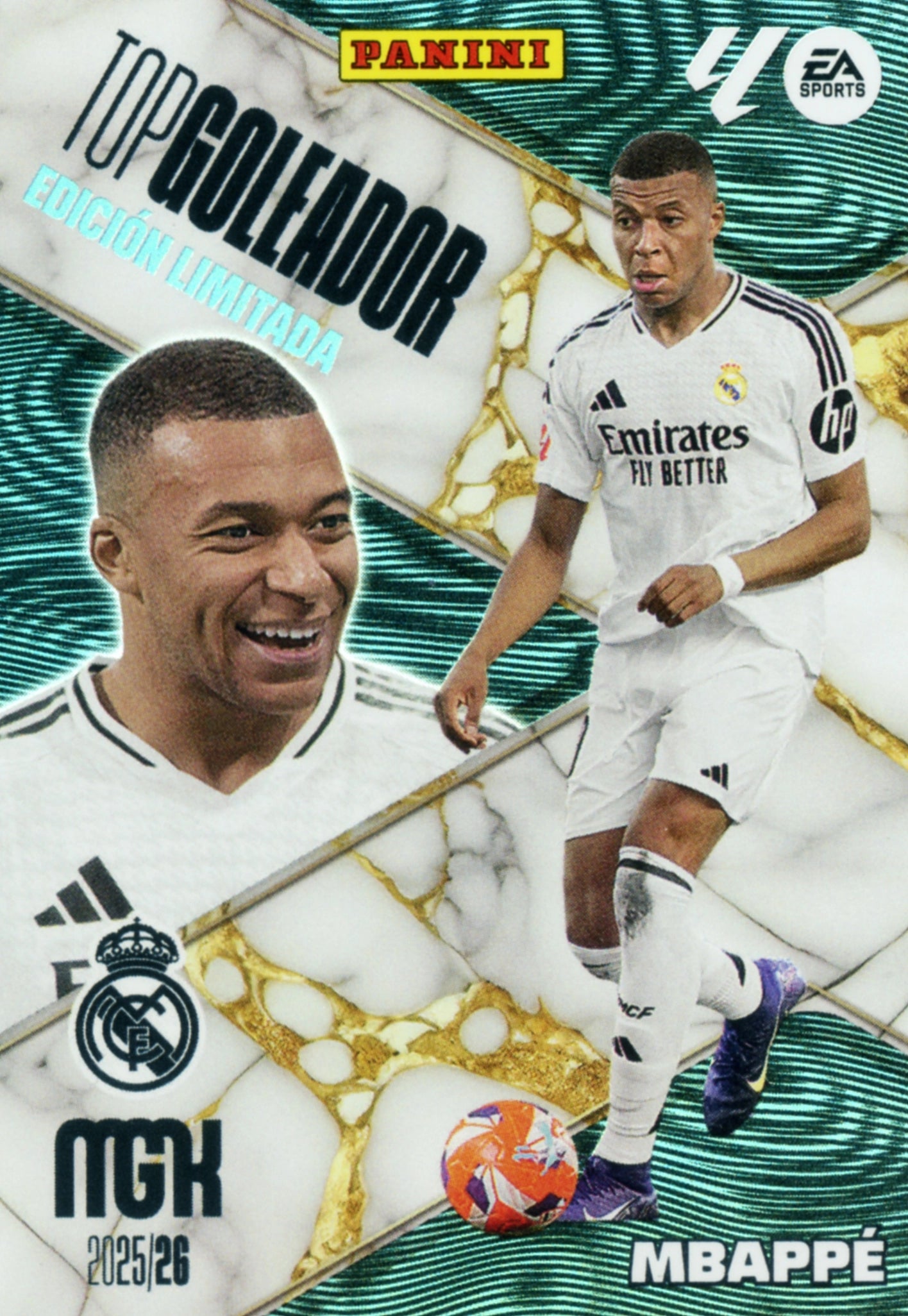 Mbappé - Top Goleador - Real Madrid -  Real Madrid - Panini Megacracks - 2025-2026 - #000 - Edición Limitada