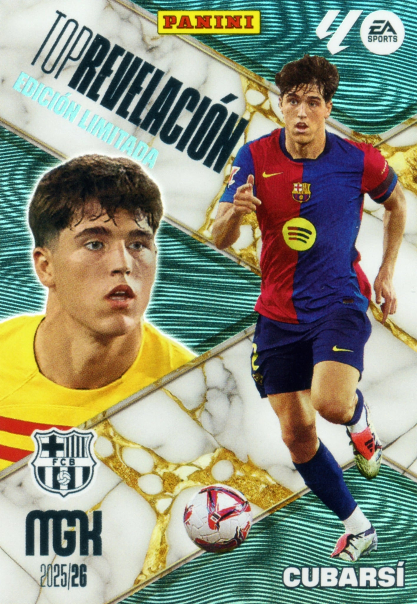 Cubarsí - Top Revelación- FC Barcelona -  FC Barcelona - Panini Megacracks - 2025-2026 - #000 - Edición Limitada