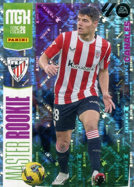 Canales  -  Athletic Club - Panini Megacracks - 2025-2026 - #406 - Master Rookie