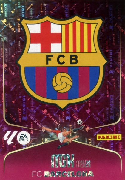 Football Trading Card- Crest-FC Barcelona-Panini Megacracks 2025