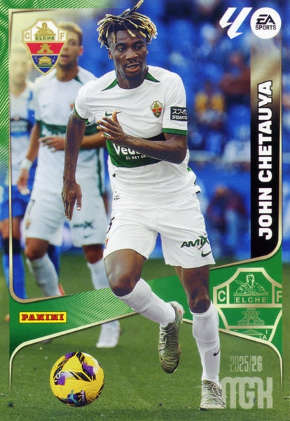 John Chetauya - Elche CF - Panini Megacracks - 2025-2026 - #133 - Basico