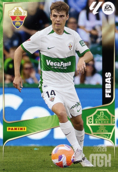Febas - Elche CF - Panini Megacracks - 2025-2026 - #136 - Basico