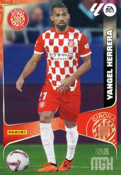 Trading Card Soccer- Yangel Herrera-Girona FC-Panini Megacracks