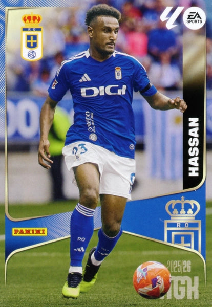 Hassan - Real Oviedo - Panini Megacracks - 2025-2026 - #285 - Basico