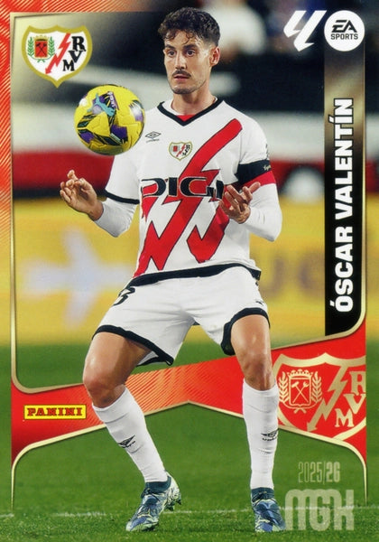 Óscar Valentín - Rayo Vallecano - Panini Megacracks - 2025-2026 - #299 - Basico