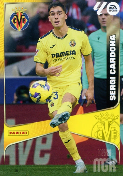 Sergi Cardona - Villarreal CF - Panini Megacracks - 2025-2026 - #368 - Basico