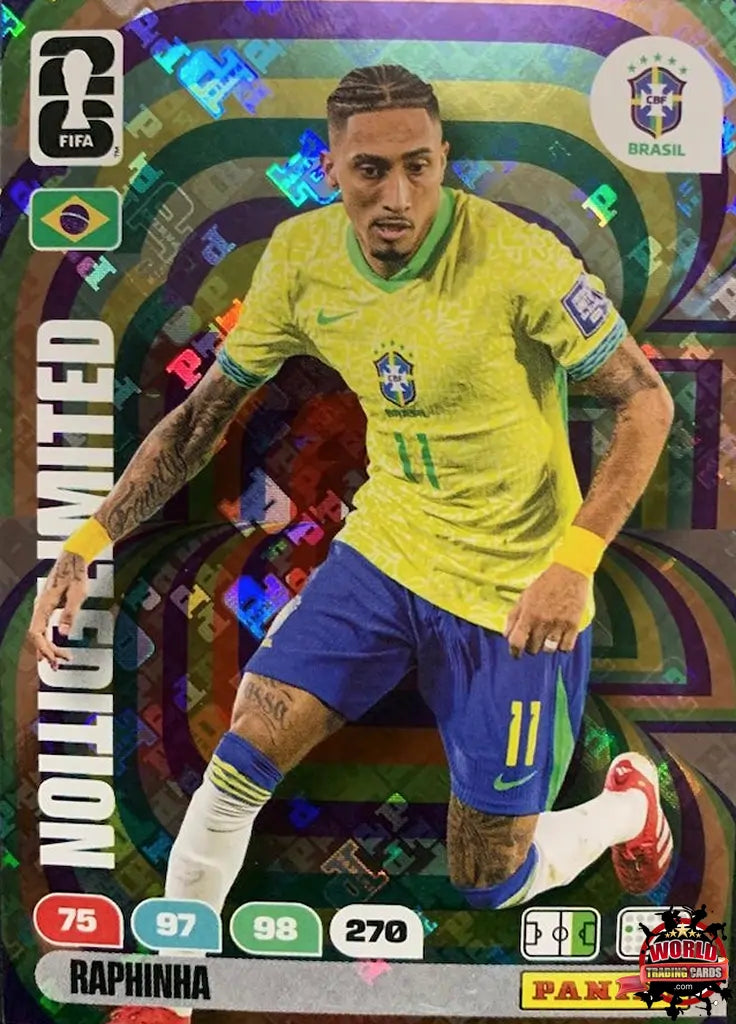 #LEH11|Panini|Adrenlyn XL|FIFA World Cup|2026|Raphinha|Holographic Limited Edition