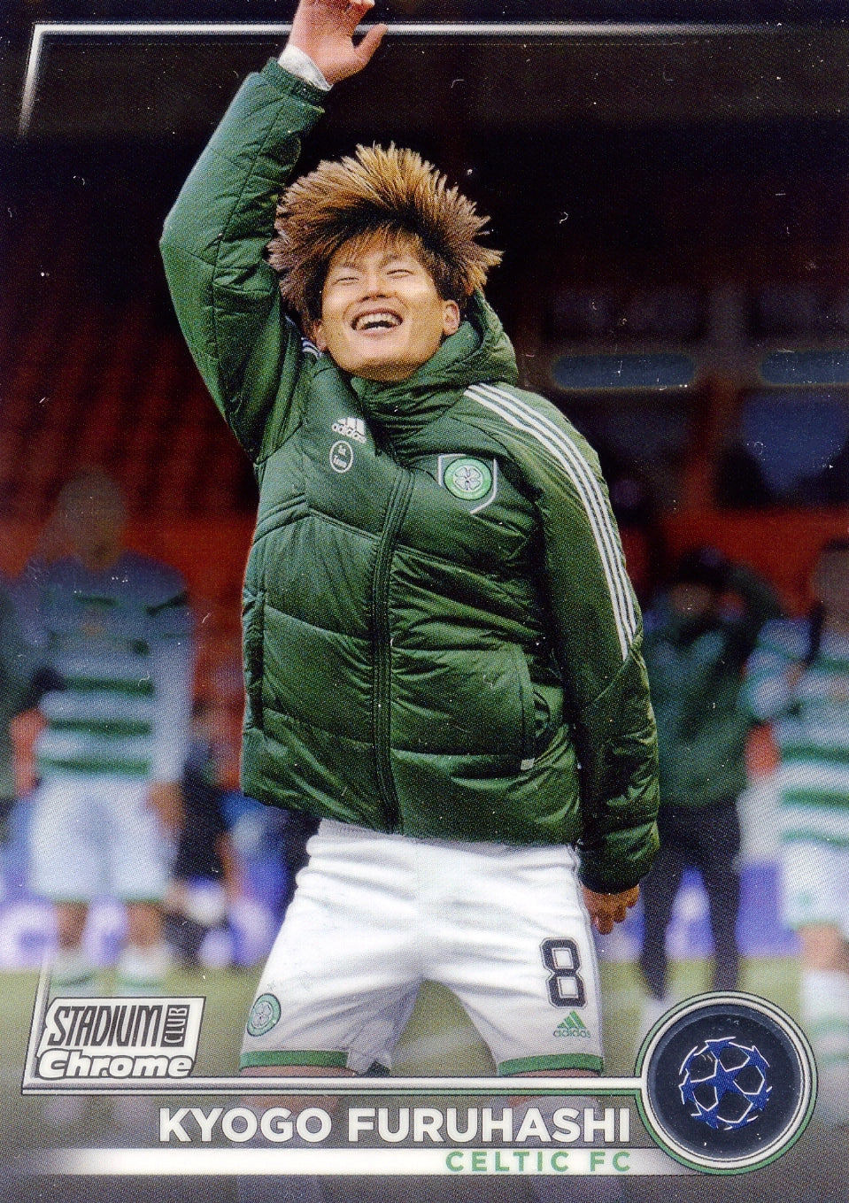 Cromo Trading Card Fútbol-Kyogo Furuhashi-Celtic FC-Topps Stadium Club Uefa Chrome 2022-2023-#086-Básico Parallel