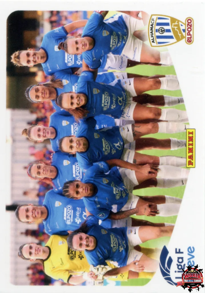 Cromo Trading Card Fútbol-Formación Alhama CF -Alhama CF. El Pozo-Panini Liga F Moeve 2025-2026-3-Basico