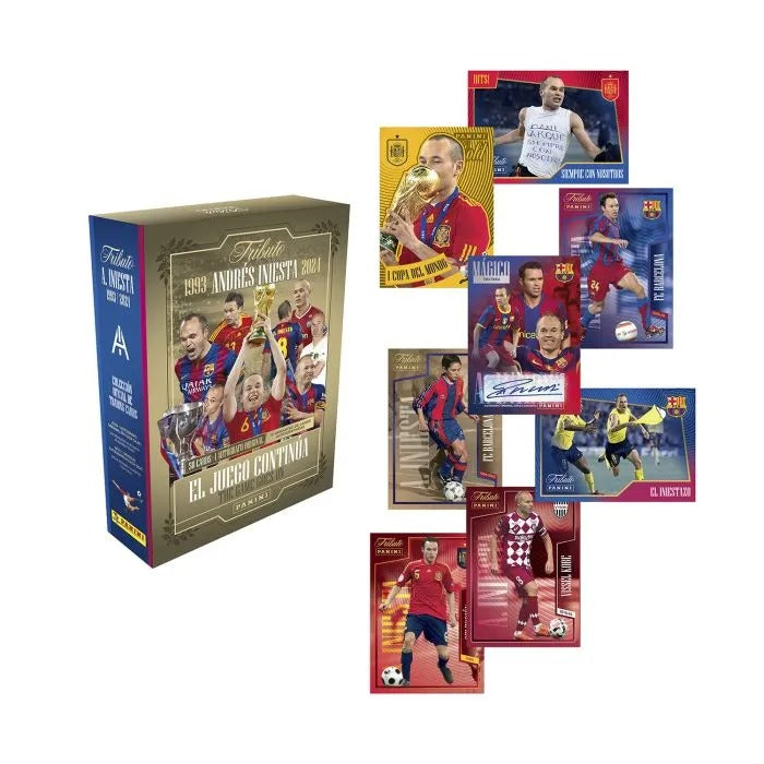 Tributo Andrés Iniesta - Box - Colección Oficial Panini - 1 Autógrafo Original Garantizado - Envio desde: 25/3/26