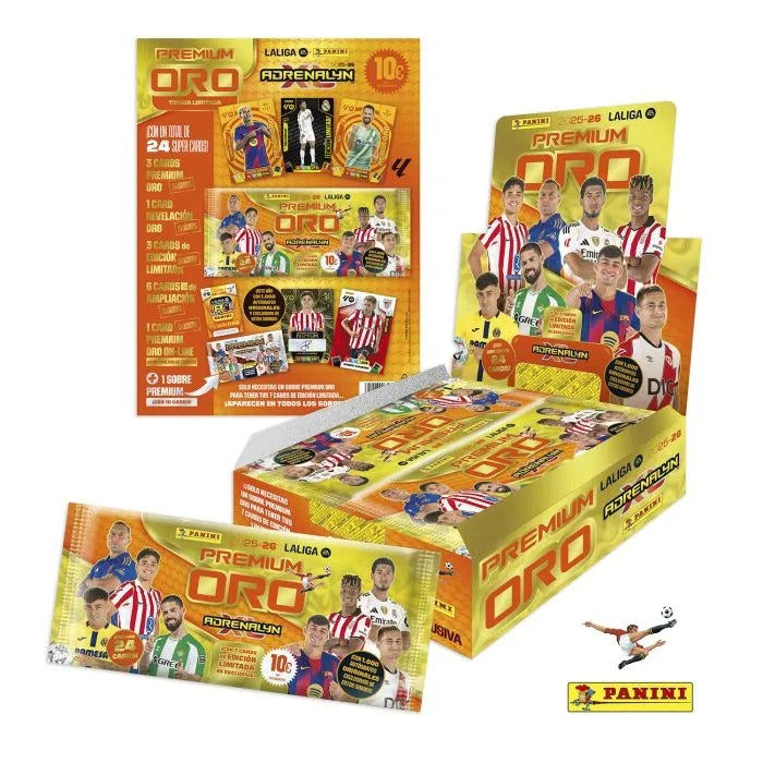 Adrenalyn XL LaLiga EA Sports 2025/26 - Sobre Premium ORO - Colección Oficial Panini
