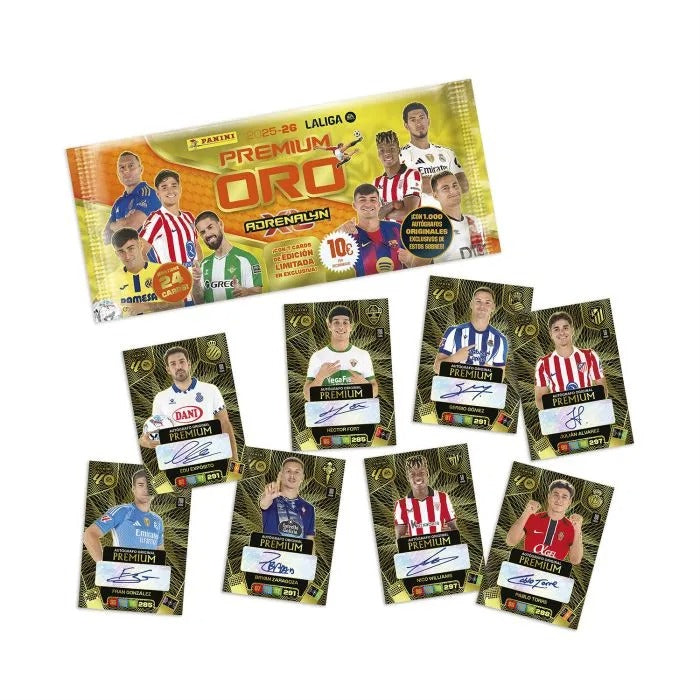 Adrenalyn XL LaLiga EA Sports 2025/26 - Sobre Premium ORO - Colección Oficial Panini