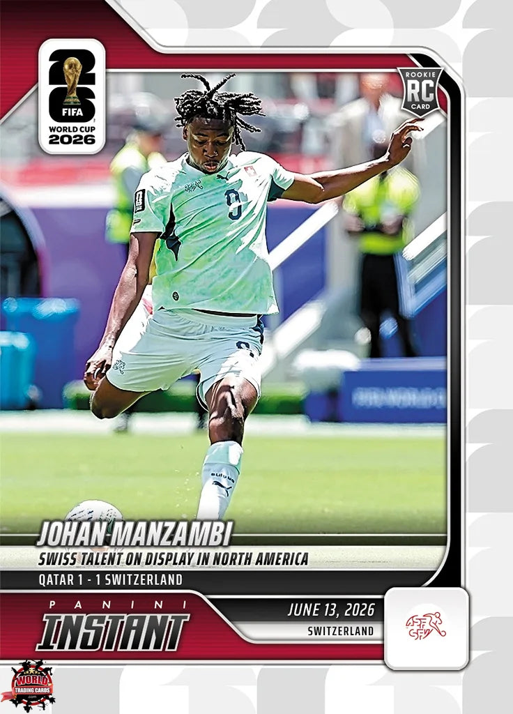 PIWC012 | Panini | FIFA World Cup | 2026 | PANINI INSTANT | Johan Manzambi | Base | RC | Exclusive USA | Limited Editions | PREORDEN