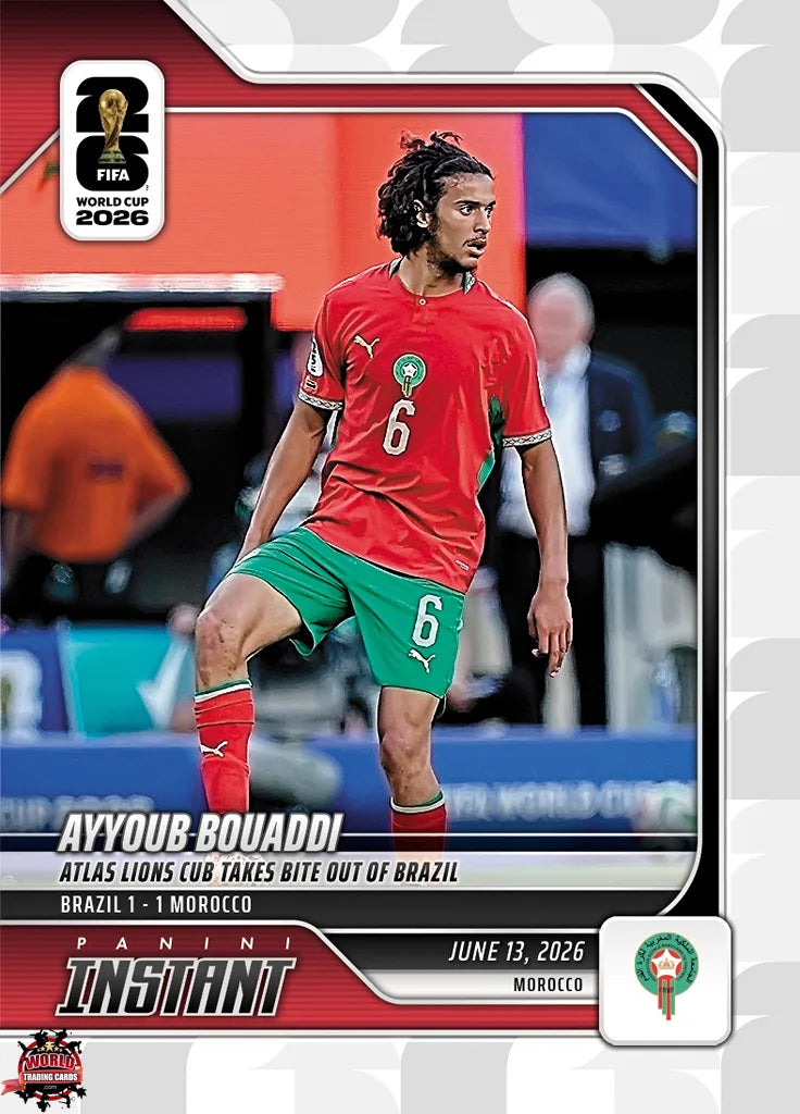 PIWC014 | Panini | FIFA World Cup | 2026 | PANINI INSTANT | Ayyoub Bouaddi | Base | Exclusive USA | Limited Editions | PREORDEN