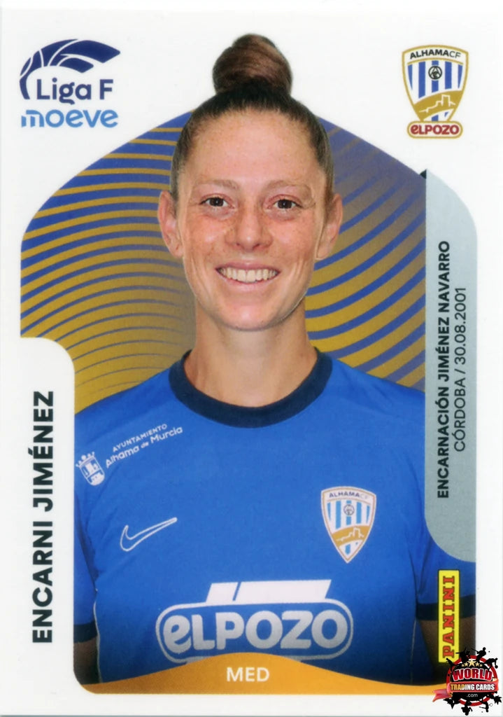 Cromo Trading Card Fútbol-Encarni Jiménez-Alhama CF. El Pozo-Panini Liga F Moeve 2025-2026-14-Basico