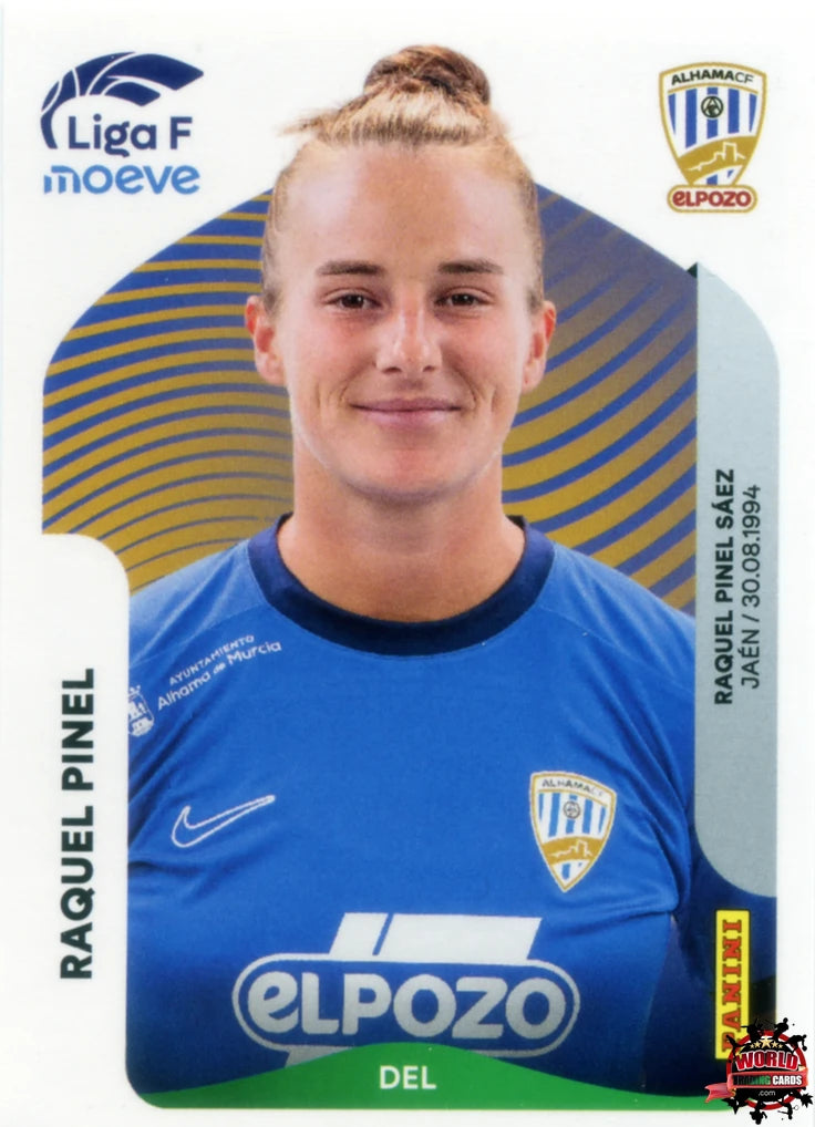 Cromo Trading Card Fútbol-Raquel Pinel-Alhama CF. El Pozo-Panini Liga F Moeve 2025-2026-21-Basico