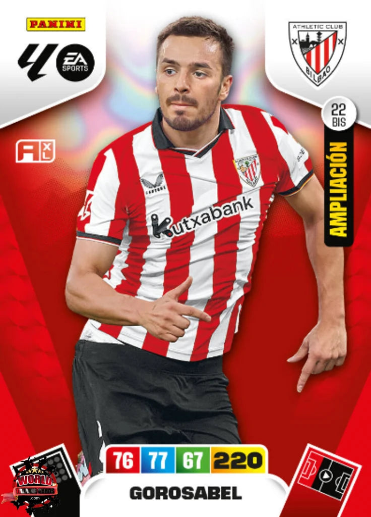 #022 Bis | Adrenalyn XL | La Liga | 2025-2026 | Gorosabel  | Athletic Club | Ampliacion