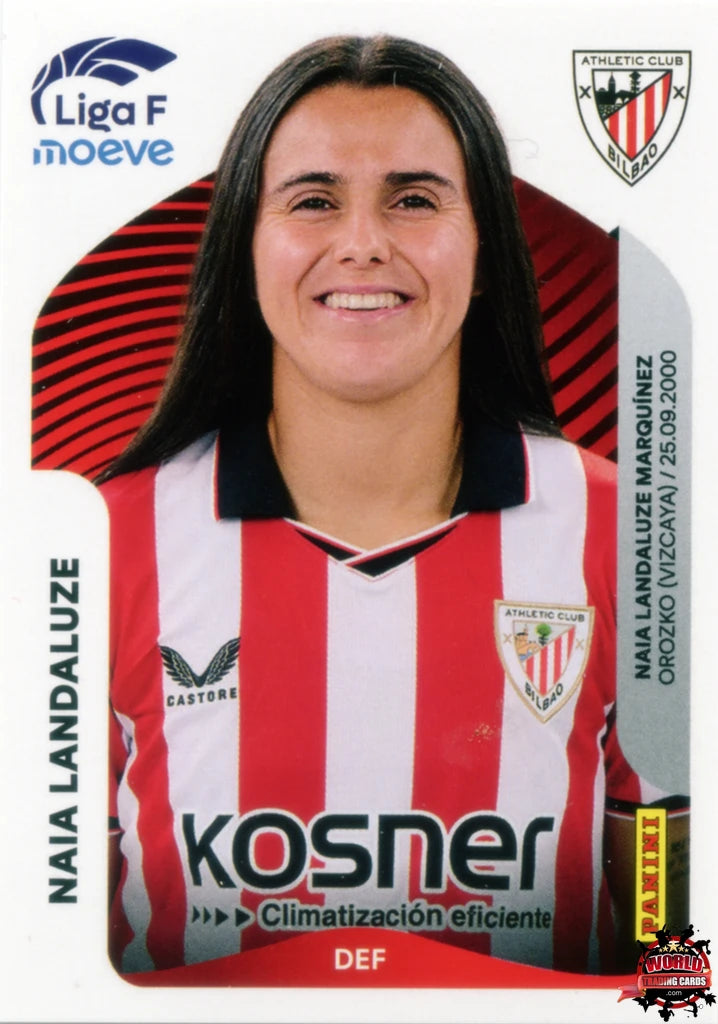 Cromo Trading Card Fútbol-Eider Arana-Athletic Club-Panini Liga F Moeve 2025-2026-29 B -Basico