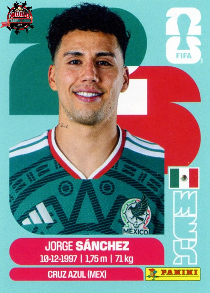 #MEX004 | Panini | Fifa World Cup Stickers | 2026 | Jorge Sánchez | Mexico | Base