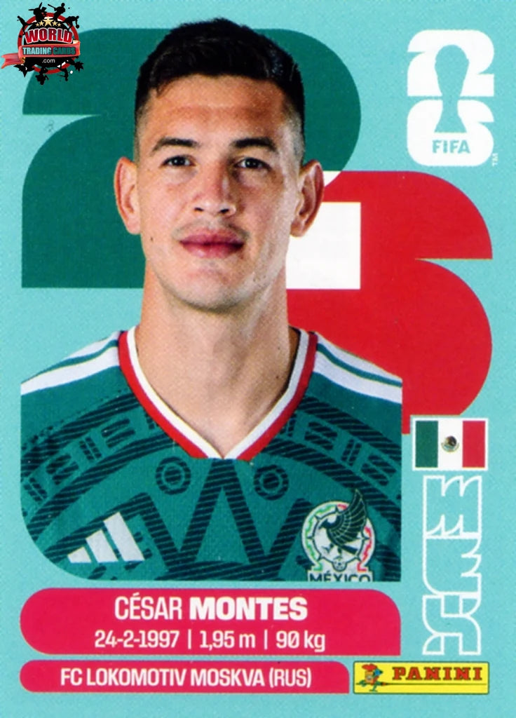 #MEX005 | Panini | Fifa World Cup Stickers | 2026 | Cesar Montes | Mexico | Base