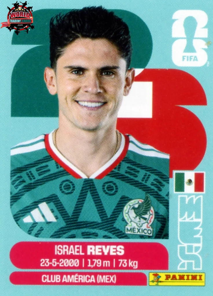 #MEX007 | Panini | Fifa World Cup Stickers | 2026 | Israel Reyes | Mexico | Base