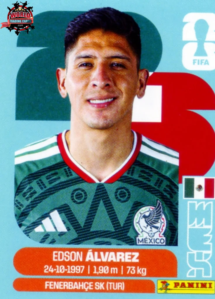 #MEX010 | Panini | Fifa World Cup Stickers | 2026 | Edson Alvarez | Mexico | Base