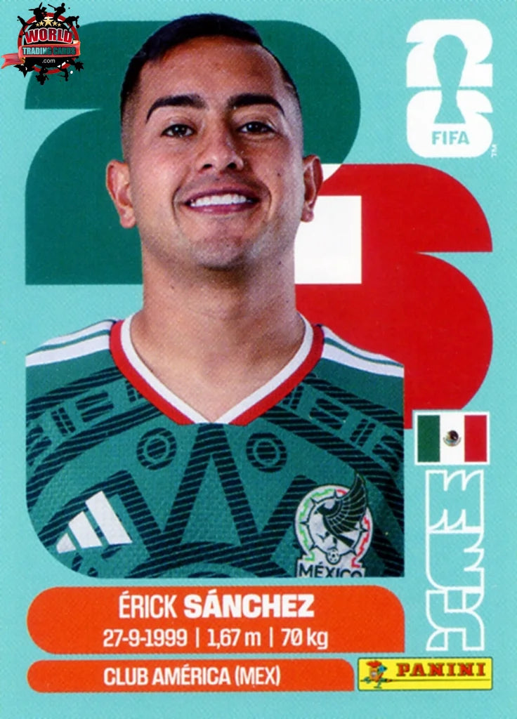 #MEX014 | Panini | Fifa World Cup Stickers | 2026 | Érick Sánchez | Mexico | Base