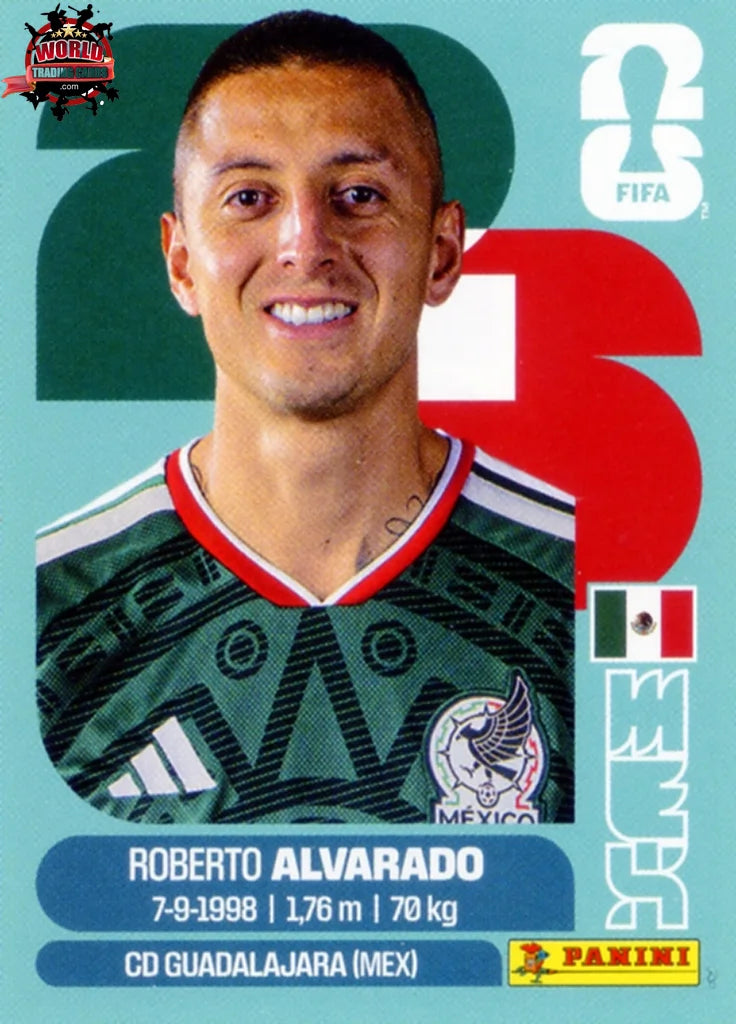 #MEX019 | Panini | Fifa World Cup Stickers | 2026 | Roberto Alvarado | Mexico | Base
