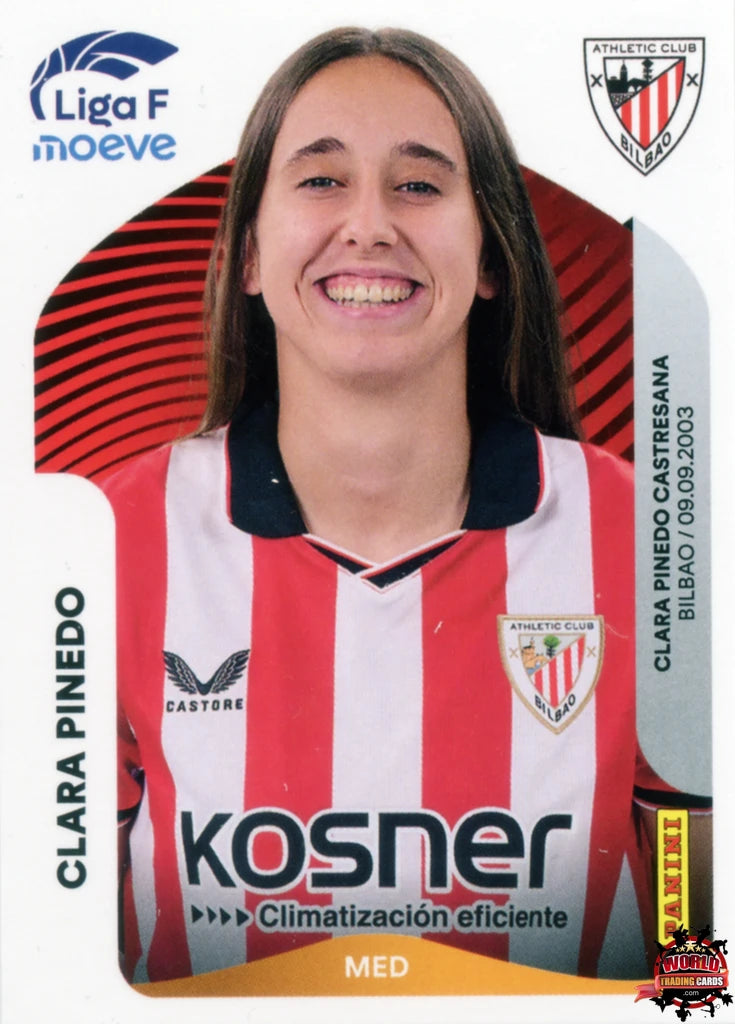 Cromo Trading Card Fútbol-Clara Pinedo-Athletic Club-Panini Liga F Moeve 2025-2026-35-Basico